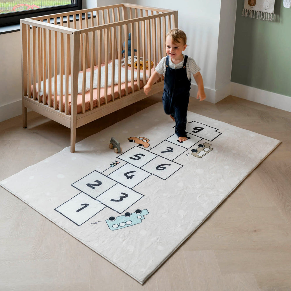 Kids Play Rug - Ruby Car Beige