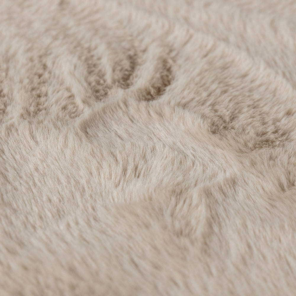 Round Low-Pile Rug – Cozy Beige