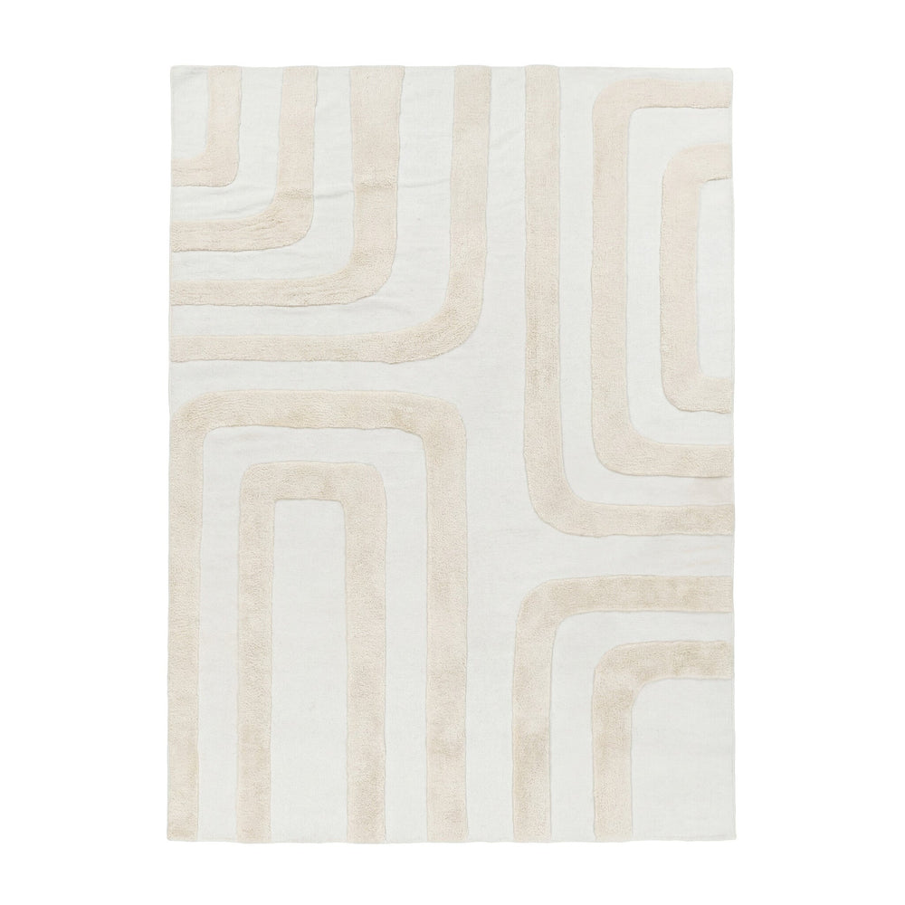 Wool Rug – Judith Lines Cream