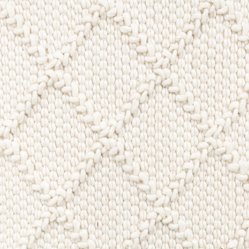 Wool Woven Rug - Knit Cream