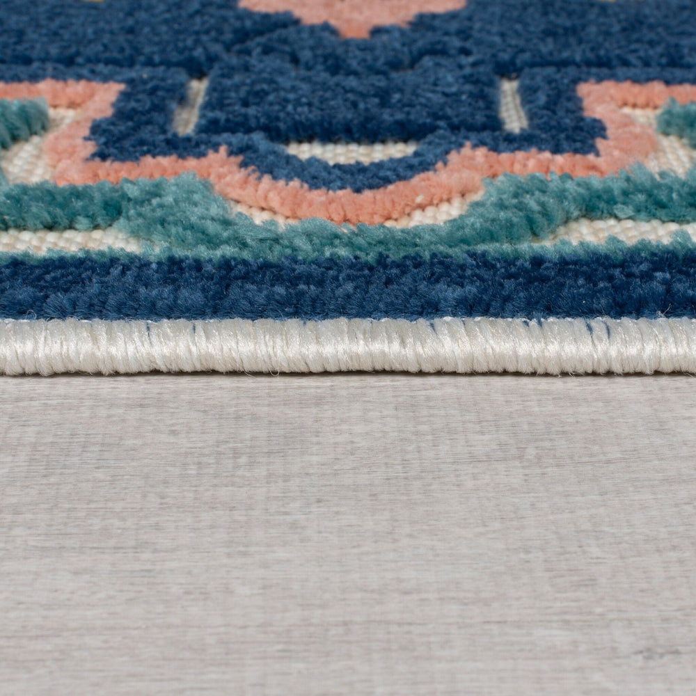 Indoor and Outdoor Rug - Batio Floral Blue/Green