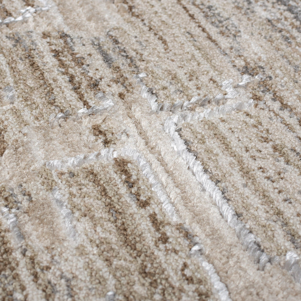 Abstract floor rug - Martino Taupe