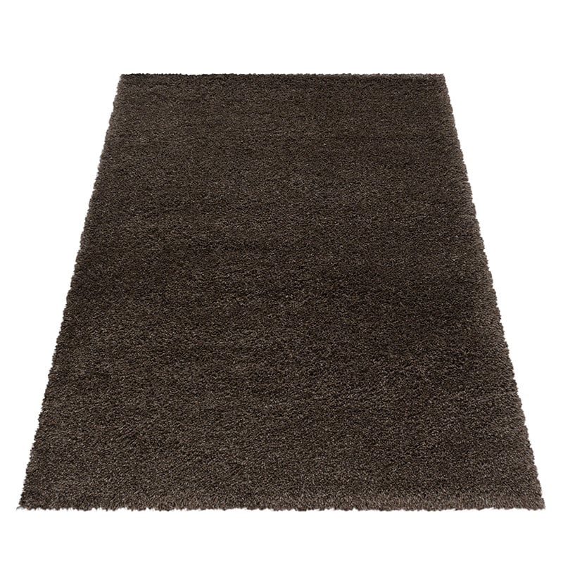 High-Pile Floor Rug - Fuzzy Brown