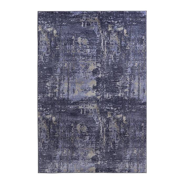 Vintage floor rug - Golden Good Blue