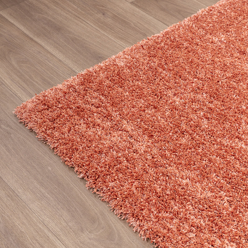 Washable High-Pile Rug - Tidy Terracotta