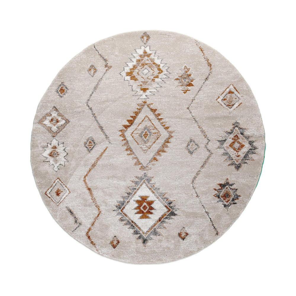 Round berber rug - Blend Aztec Beige