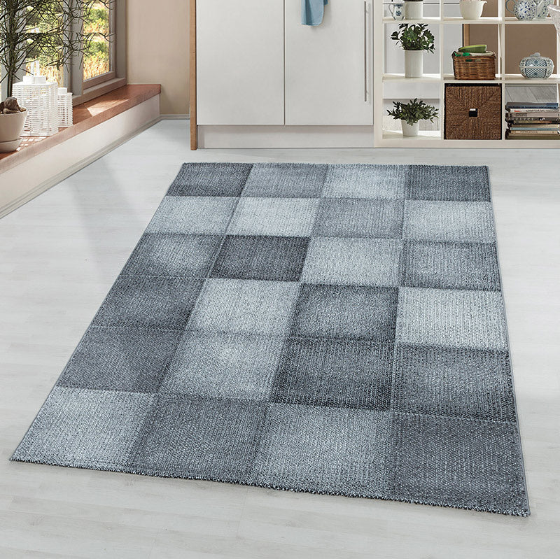Modern floor rug - Optimism Block Silver/Grey