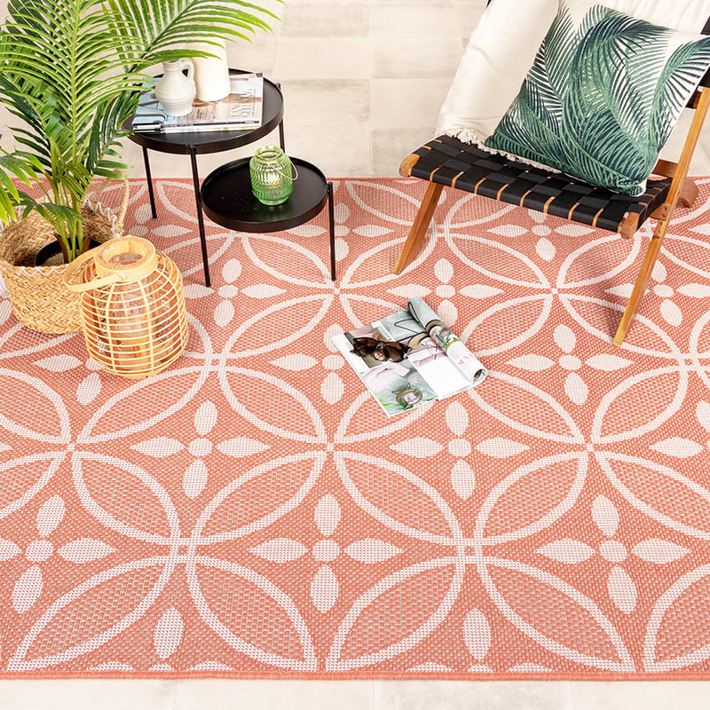 Outdoor Rug - Summer Pattern Pink