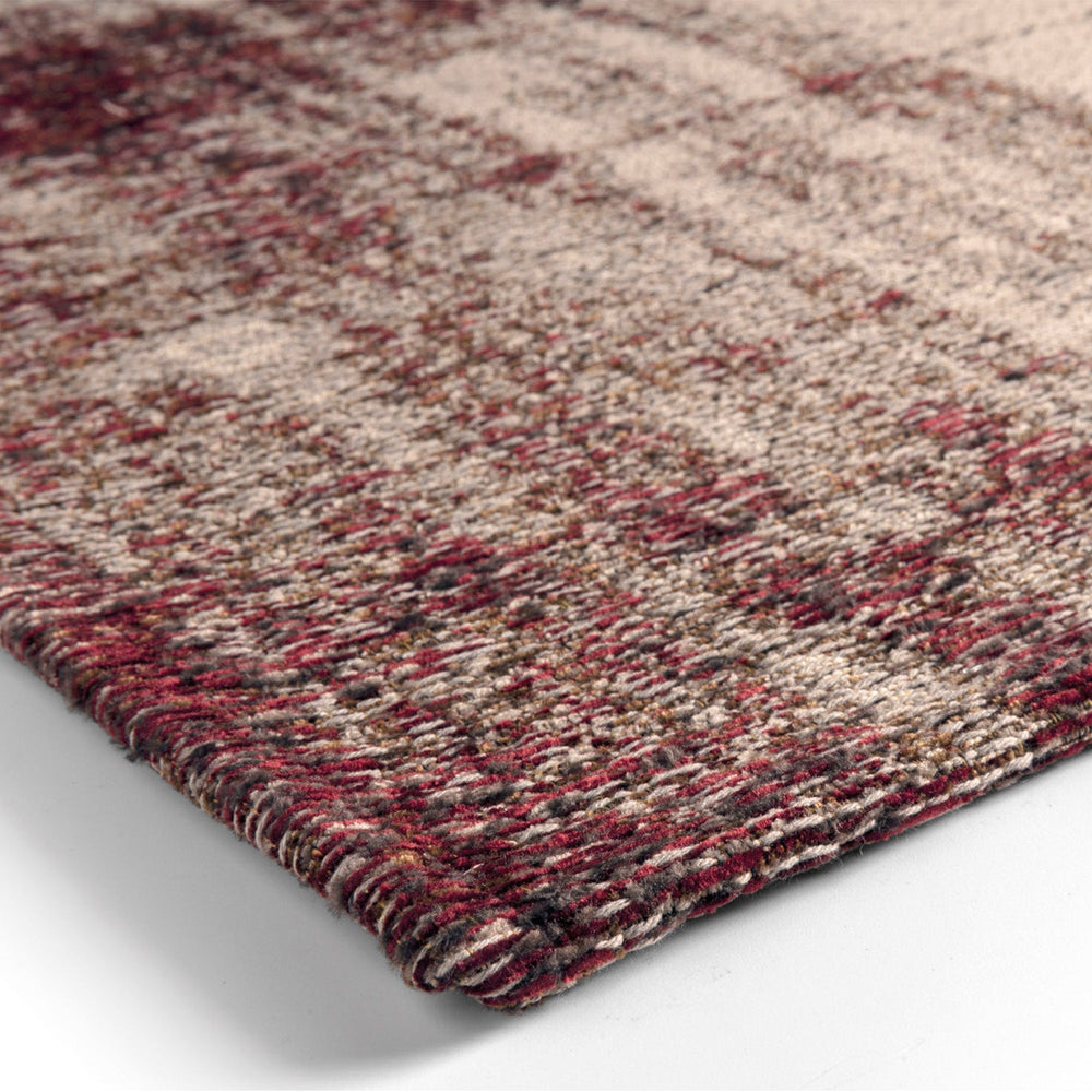 Modern floor rug - Grunge Burgundy/Red
