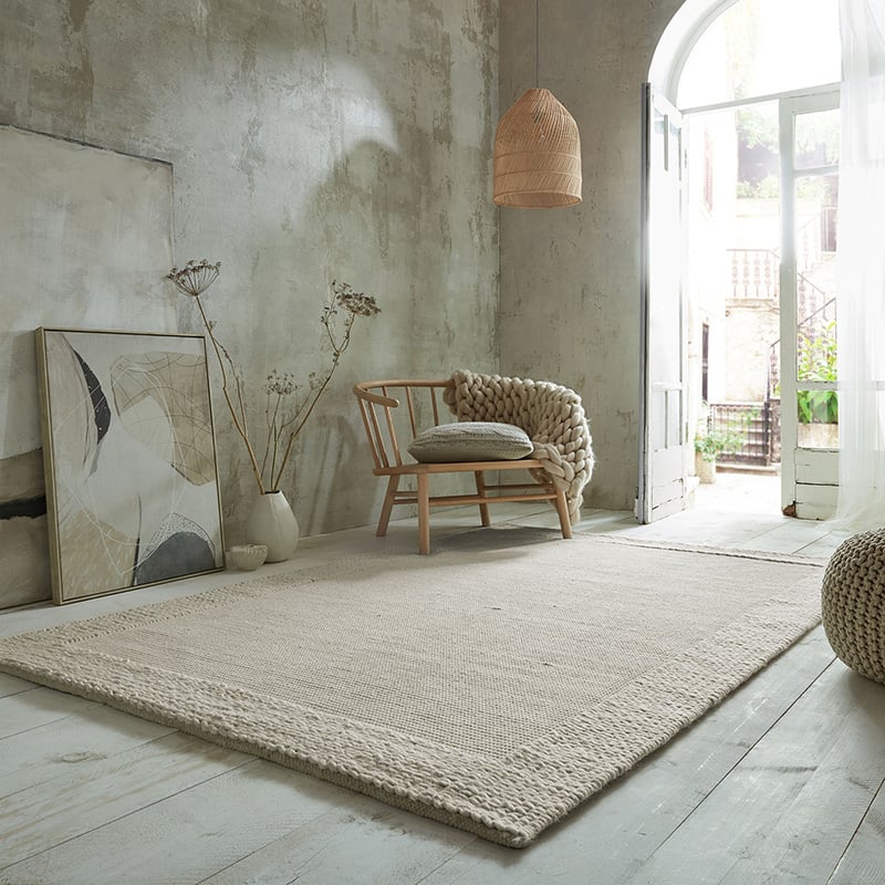 Wool floor rug - Pero Cream
