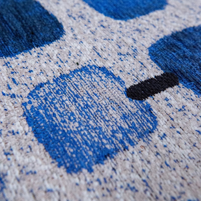 Abstract floor rug - Cobblestone Amparo Blues 9348