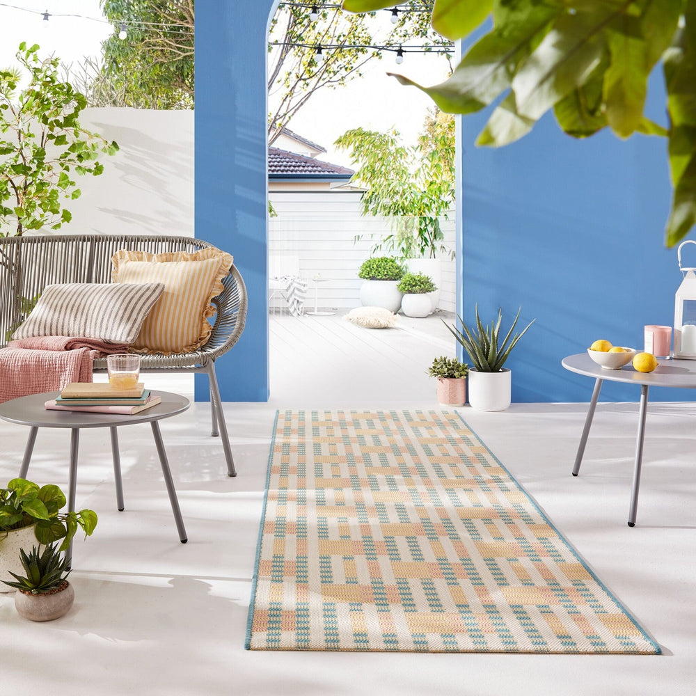 Balcony Rug - Villo Check Multicolor