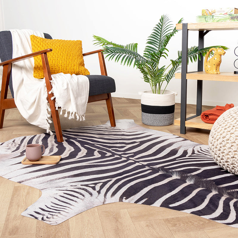 Zebra Rug - Bovine Black/White