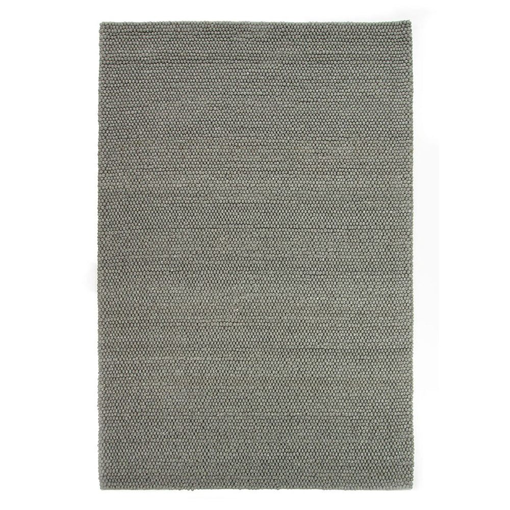 Wool floor rug to measure - New Loop Grey/Green 456