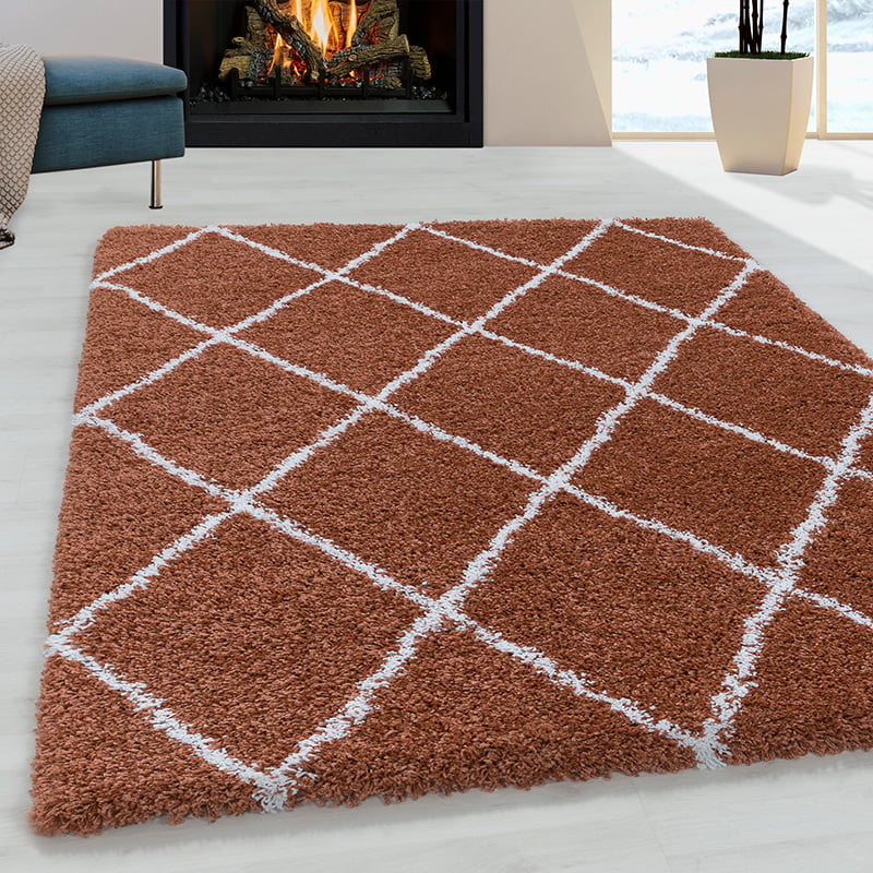 Berber Rug - Agadir Lines Terra/Cream