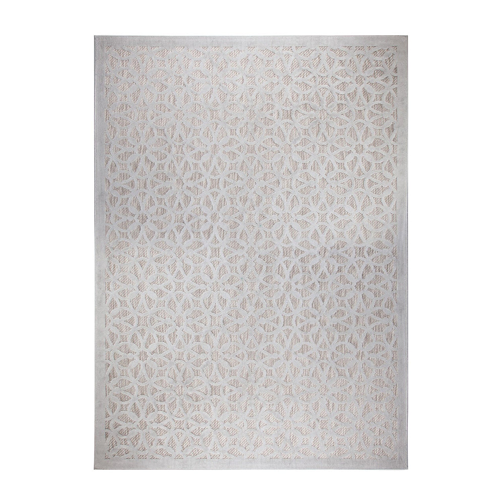 Outdoor rug - Piatto Argento Silver/White