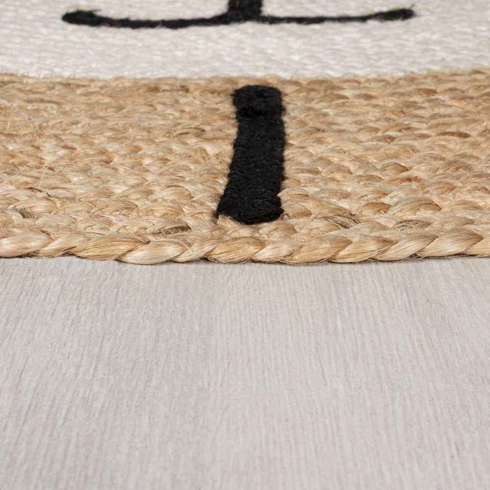 Jute Children's Floor Rug - Julio Lion Beige