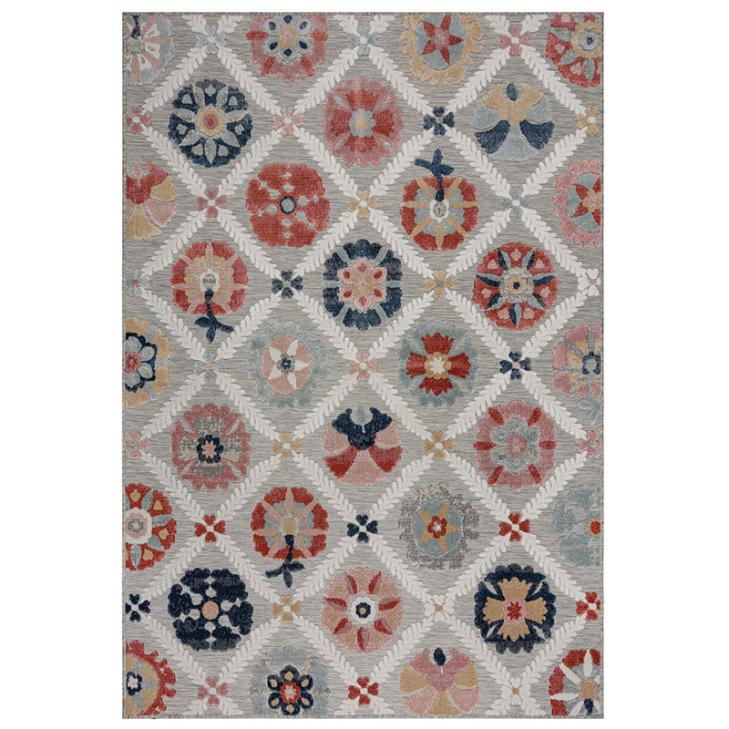 In- & Outdoor rug - Plazo Flora Grey