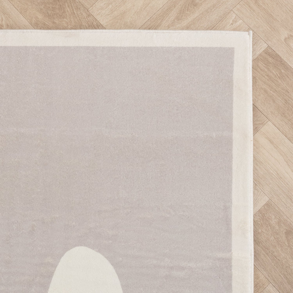 Washable Kids Rug- - Simba Bunny White