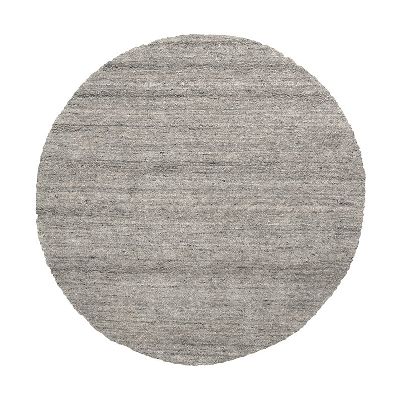 Round Berber Rug - Aicha Grey