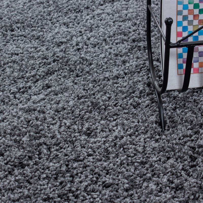 High-Pile Floor Rug - Life Grey