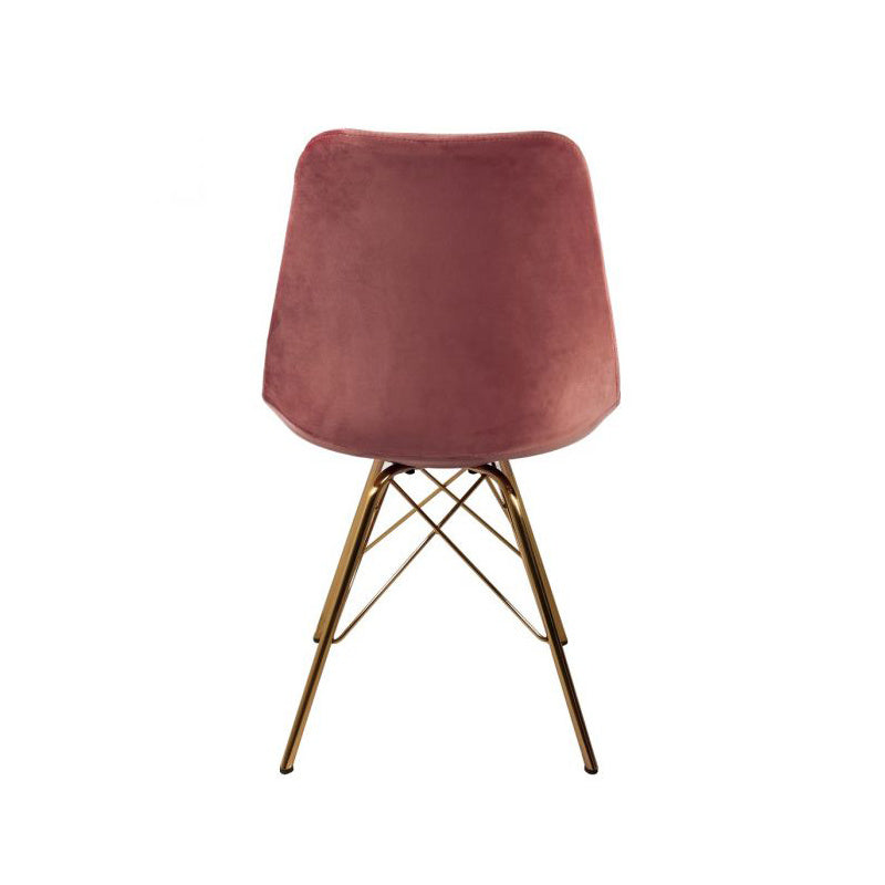Chair Velvet Pink - Gold frame