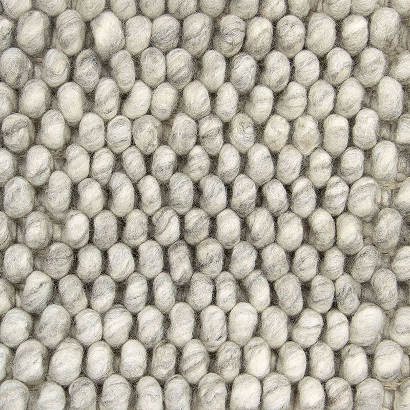 Wool floor rug to measure - New Loop Light Grey 814