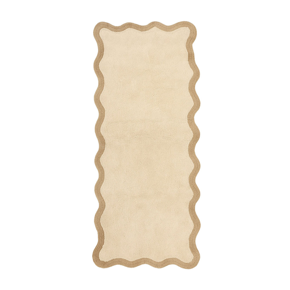 Washable Runner – Hazy Beige/Cream