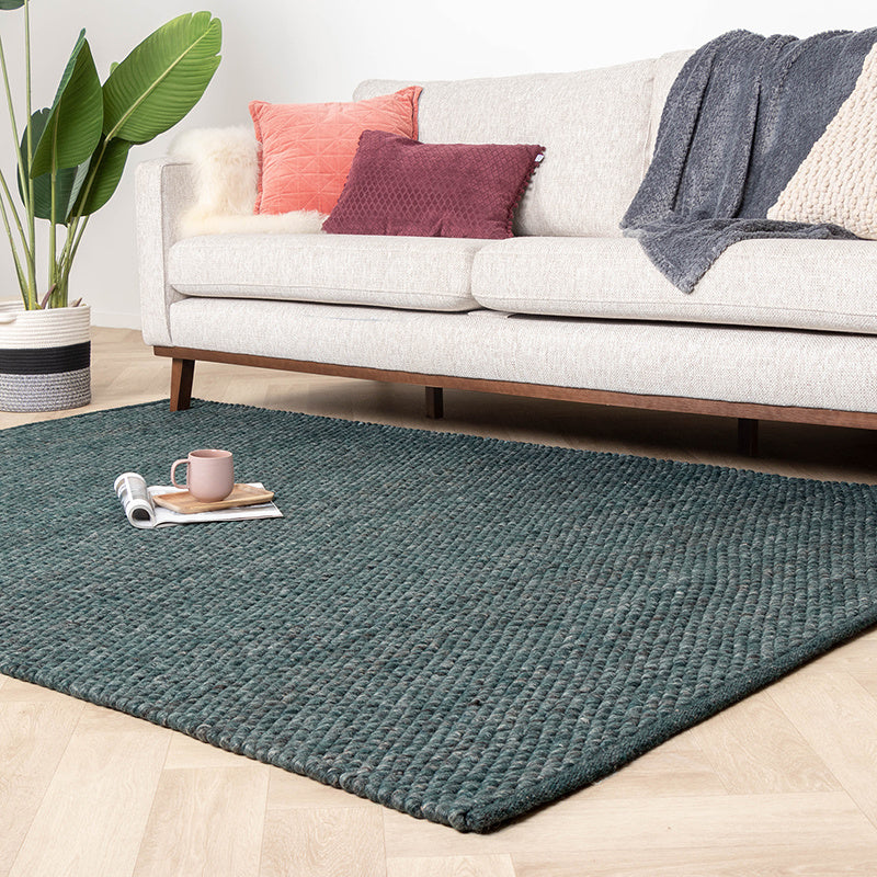 Wool Rug - Brilliant Beige/Green