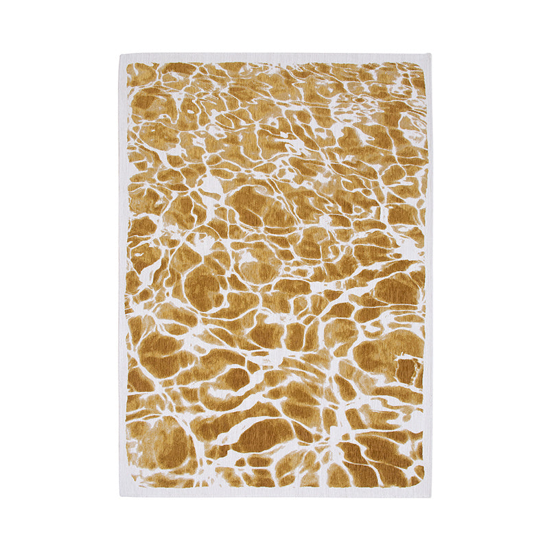 Abstract floor rug - Swim Saffron 9349