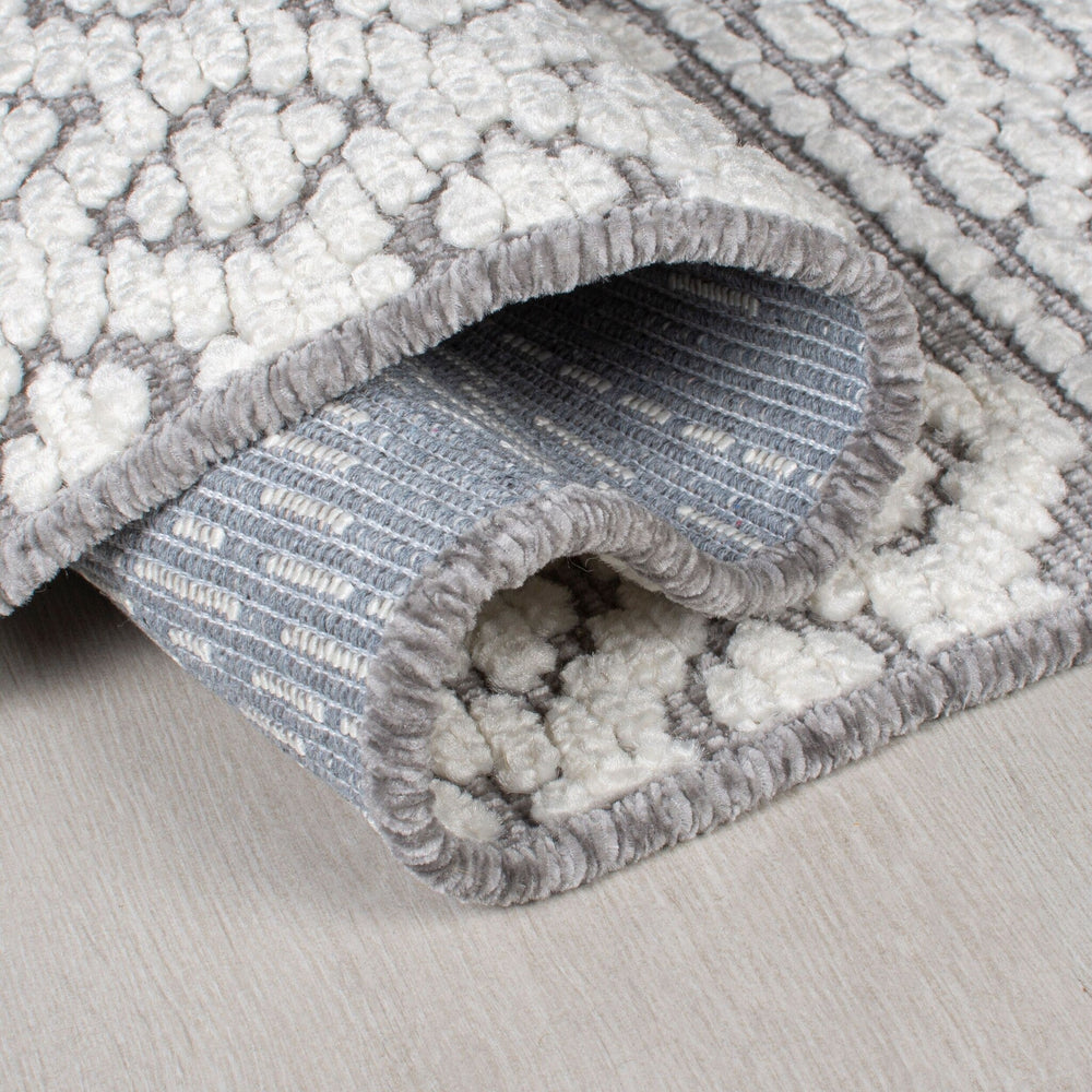 Washable floor rug - Galeo Jhansi Grey