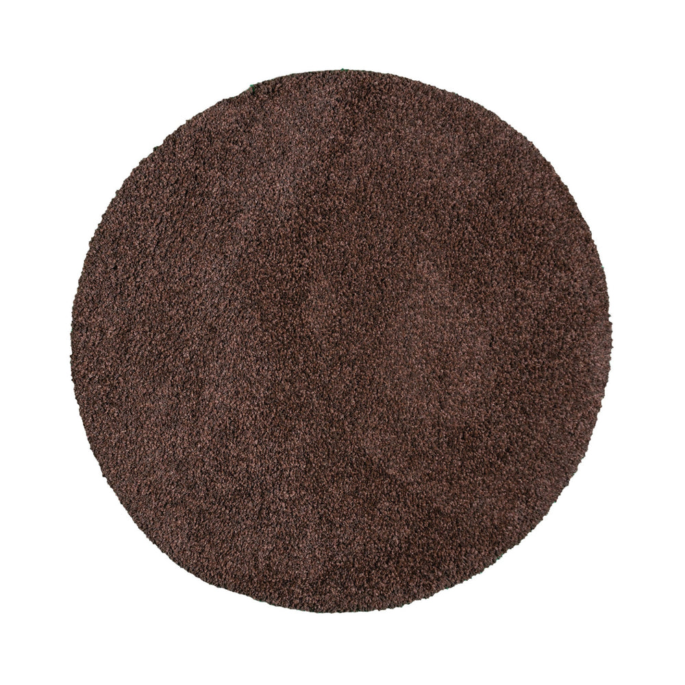 Round shaggy rug - Yves Brown