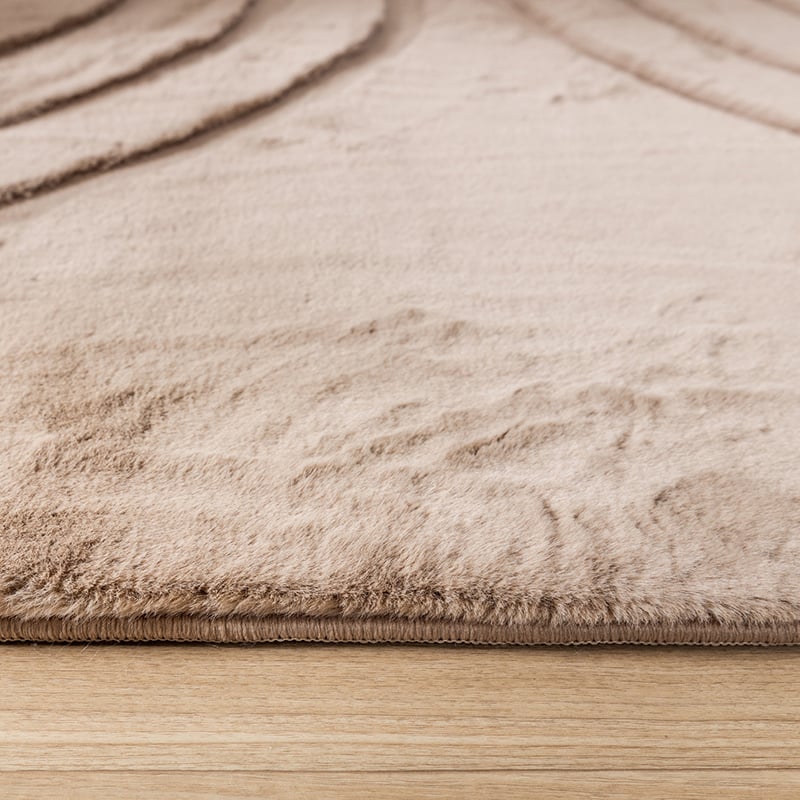 Soft High Pile Rug - Carvy Arches Taupe