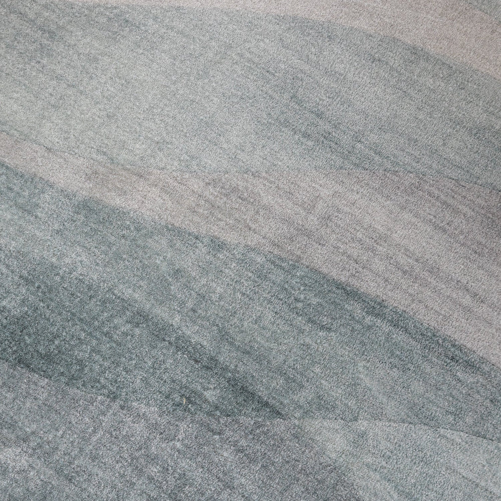 Round Modern Rug - Field Green