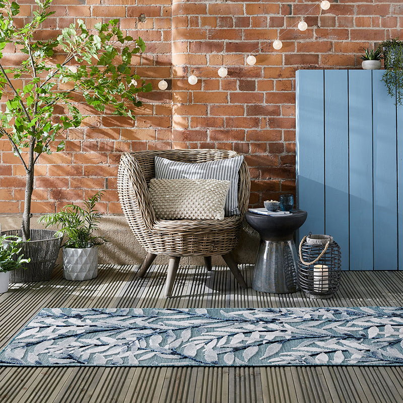 Balcony rug - Plazo Willow Blue