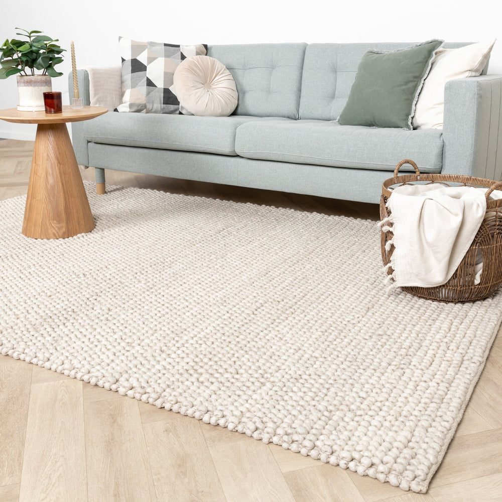 Wool Rug - Luminous Cream/White