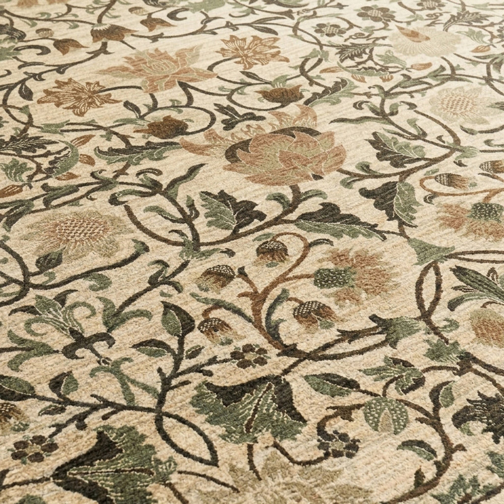 Floral rug - Rosie Cream