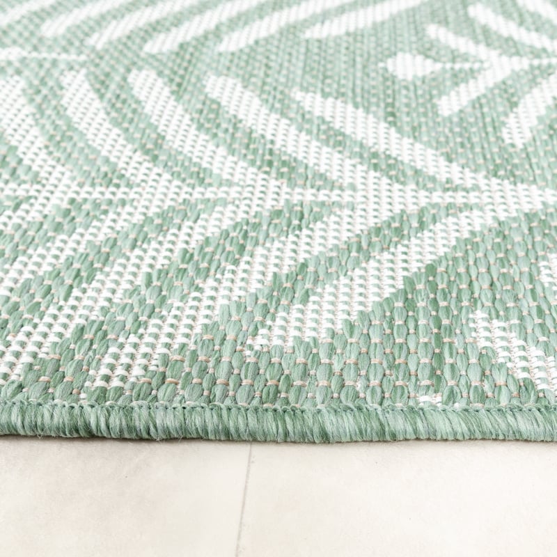 Outdoor Rug - Summer Leaves Green