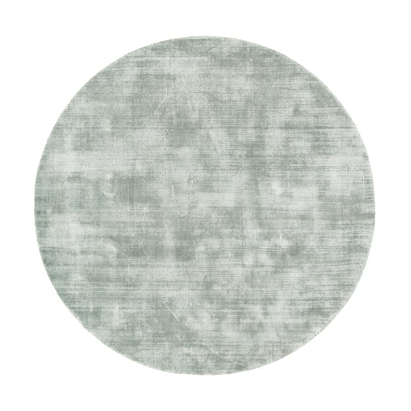 Round Viscose Rug - Pearl Mint Green
