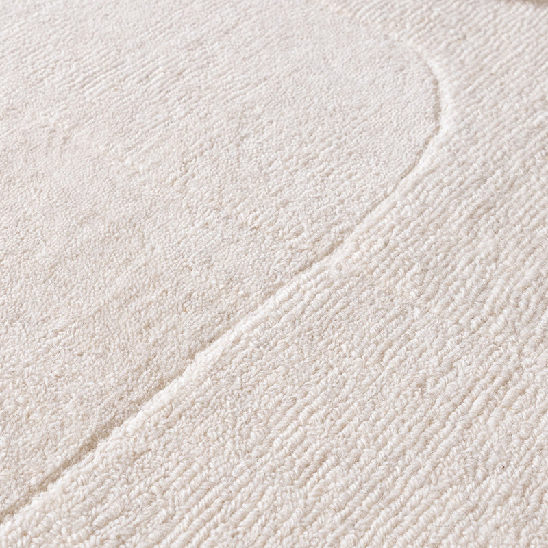 Wool Rug - Giselle Abstract White