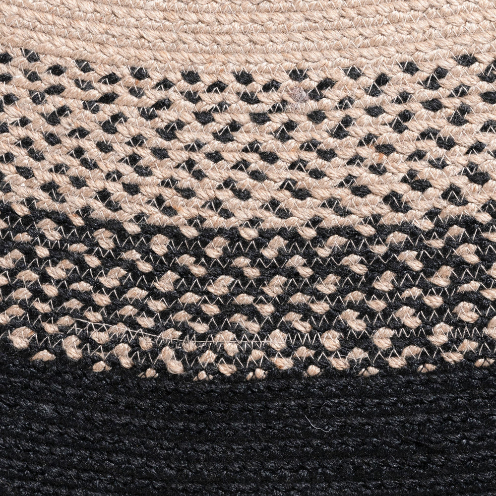 Round Indoor Outdoor Rug - Florence Black