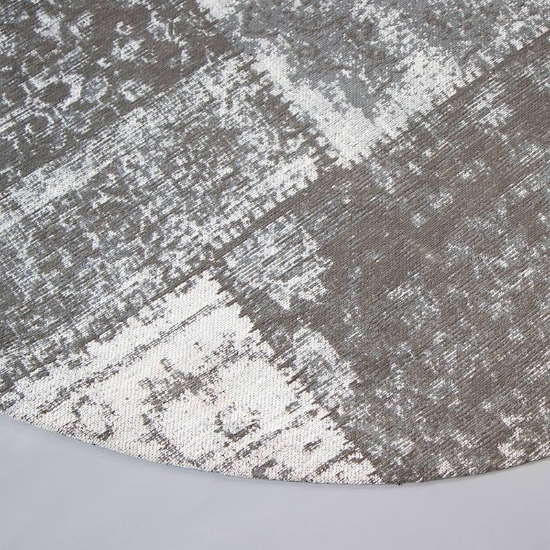 Round Patchwork Rug - Dreams Grey