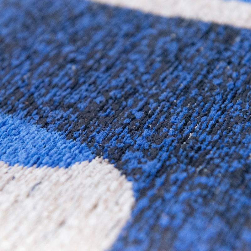 Retro floor rug - Kuba Ultramarine 9336