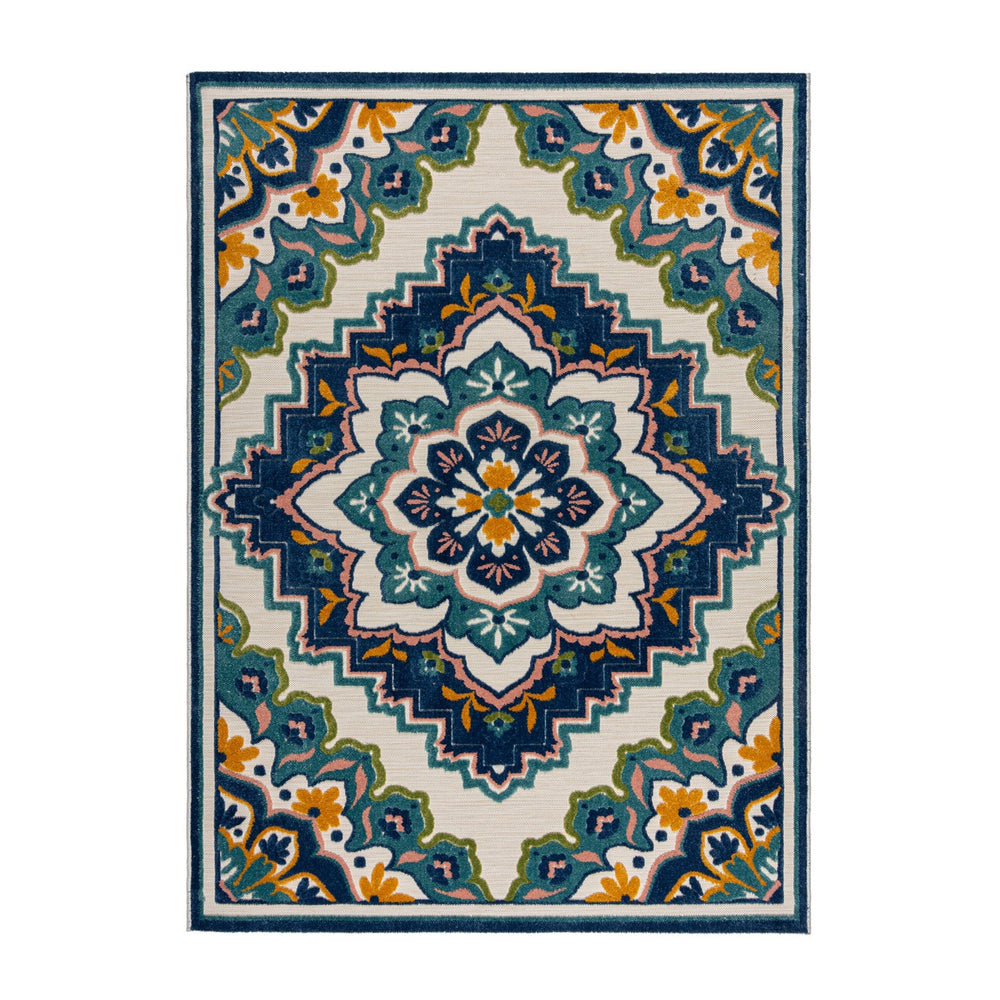 Indoor and Outdoor Rug - Batio Floral Blue/Green