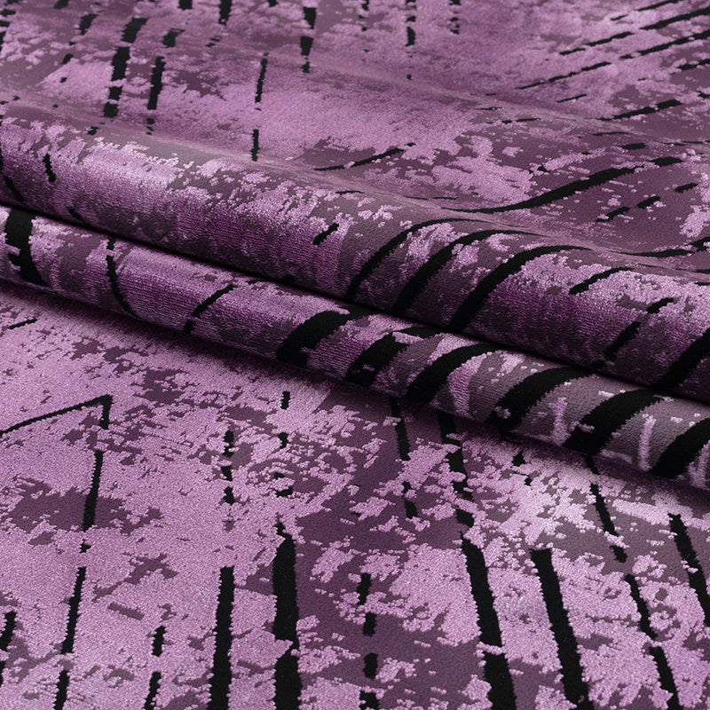 Abstract floor rug - Elitha Geo Purple