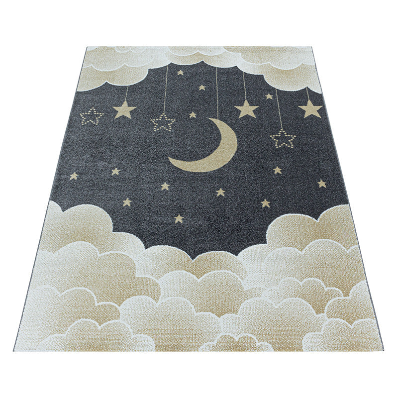 Children's Floor Rug - Fleurtje Moon Yellow