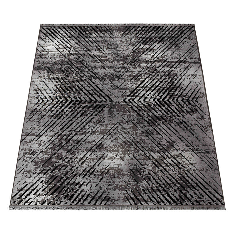 Abstract floor rug - Elitha Geo Anthracite