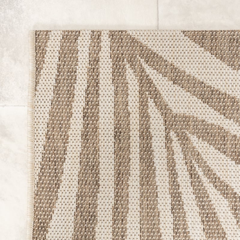 Jute Outdoor Rug - Nomad Leaves Cream