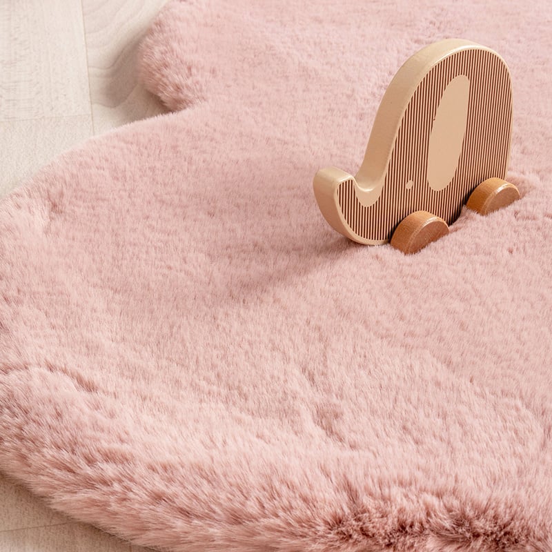 Kids Rug - Huggy Heart Pink