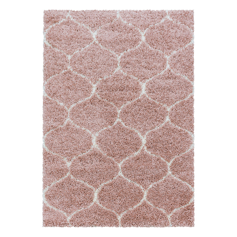 Berber Rug - Agadir Circle Rose/Cream